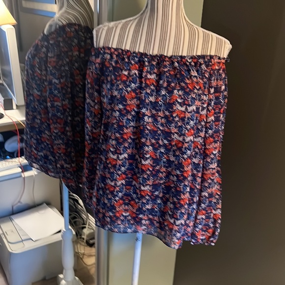 🎉1 hour sale. Sanctuary, Chantel boho off-shoulder, medium top, Anthropologie - Picture 11 of 12